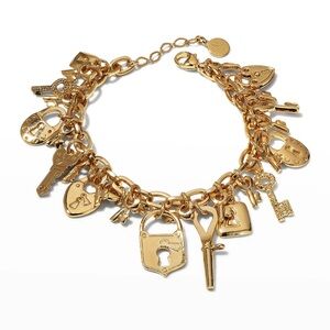 Gas bijoux Gold Charm Bracelet